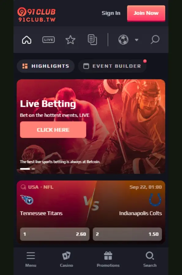 91club android and ios app